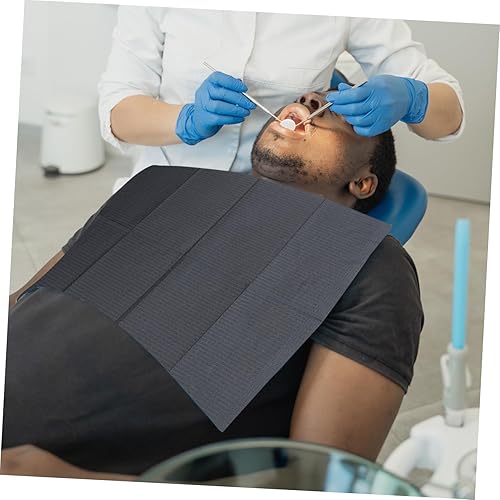 Miniatura 6 de ABOOFAN 125 piezas de baberos desechables para tatuaje y uso portátil y conveniente baberos suministros
