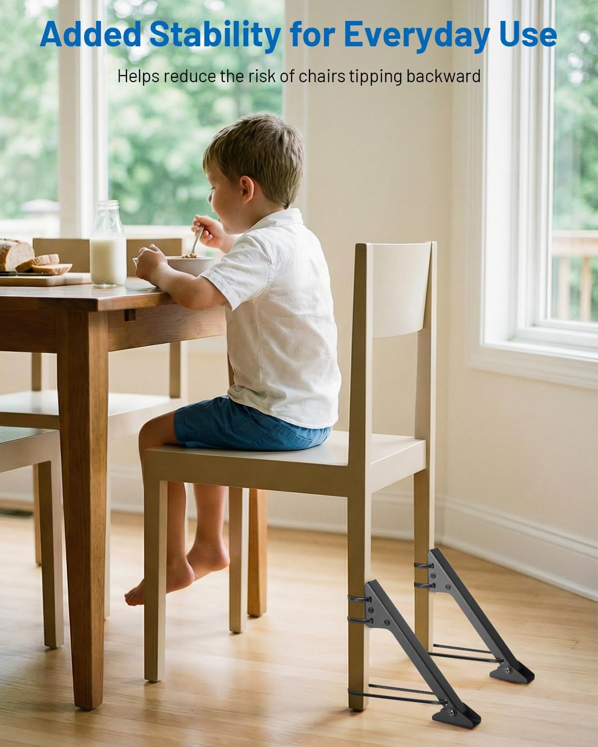 2 Pack Anti Tip Stabilizer for Toddler Dining Seat, Childproof Safety Support for Kitchen & Highchair, Balance Device to Help Prevent Tip Over