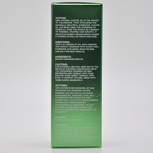 Miniatura 7 de GoldWorld Paquete de aceite de ricino con aceite de ricino orgánico prensado en frío sin refinar botella de vidrio reutilizable de franela de