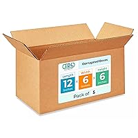 Vista 242 de IDL Packaging Cajas para envío de cartón corrugado cúbicas de 10 pulgadas de largo x 10 pulgadas de ancho x 10 pulgadas de alto (paquete de 5)