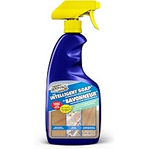 SURF PRO Floor Cleaner Spray for All Surfaces, no rinse ready to use formula, 500 ml, safe for wood vinyl ceramic tile and laminate, Intelligent Soap
