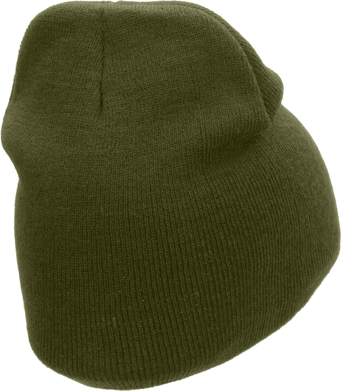 e4Hats.com Angel Wings Embroidered 8 inch Acrylic Short Blank Beanie