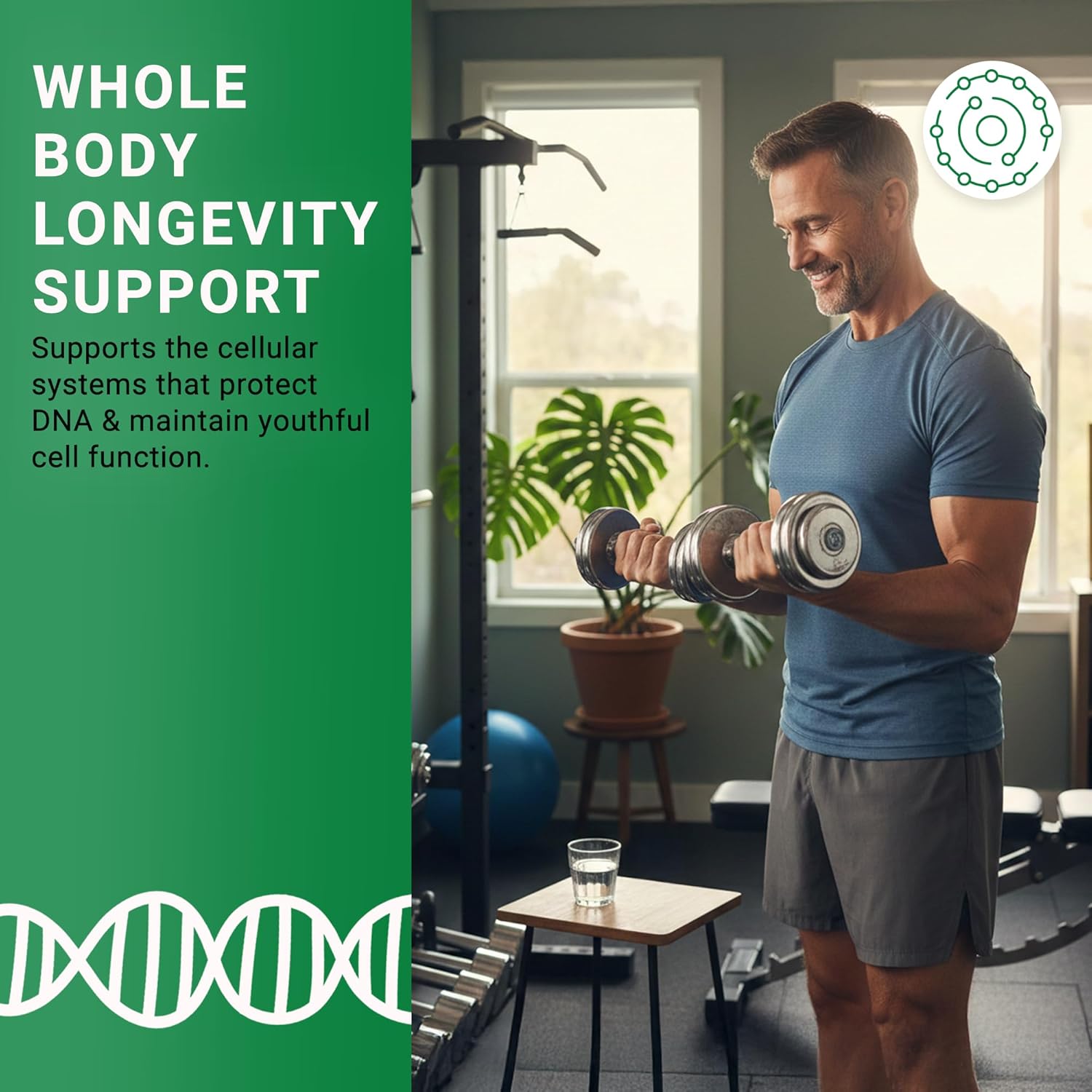 Longevity+ 5-in-1 Cellular Wellness Formula with NMN, Cycloastragenol, CoQ10, Resveratrol & Selenium - Non-GMO 30 Vegan Capsules to Support Healthy Aging, Cellular Energy & Vitality