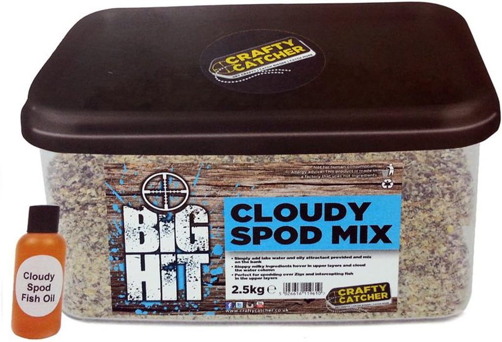 Big Hit Cloudy Spod Mix with Activator 2.5kg Resealable Bait Bucket