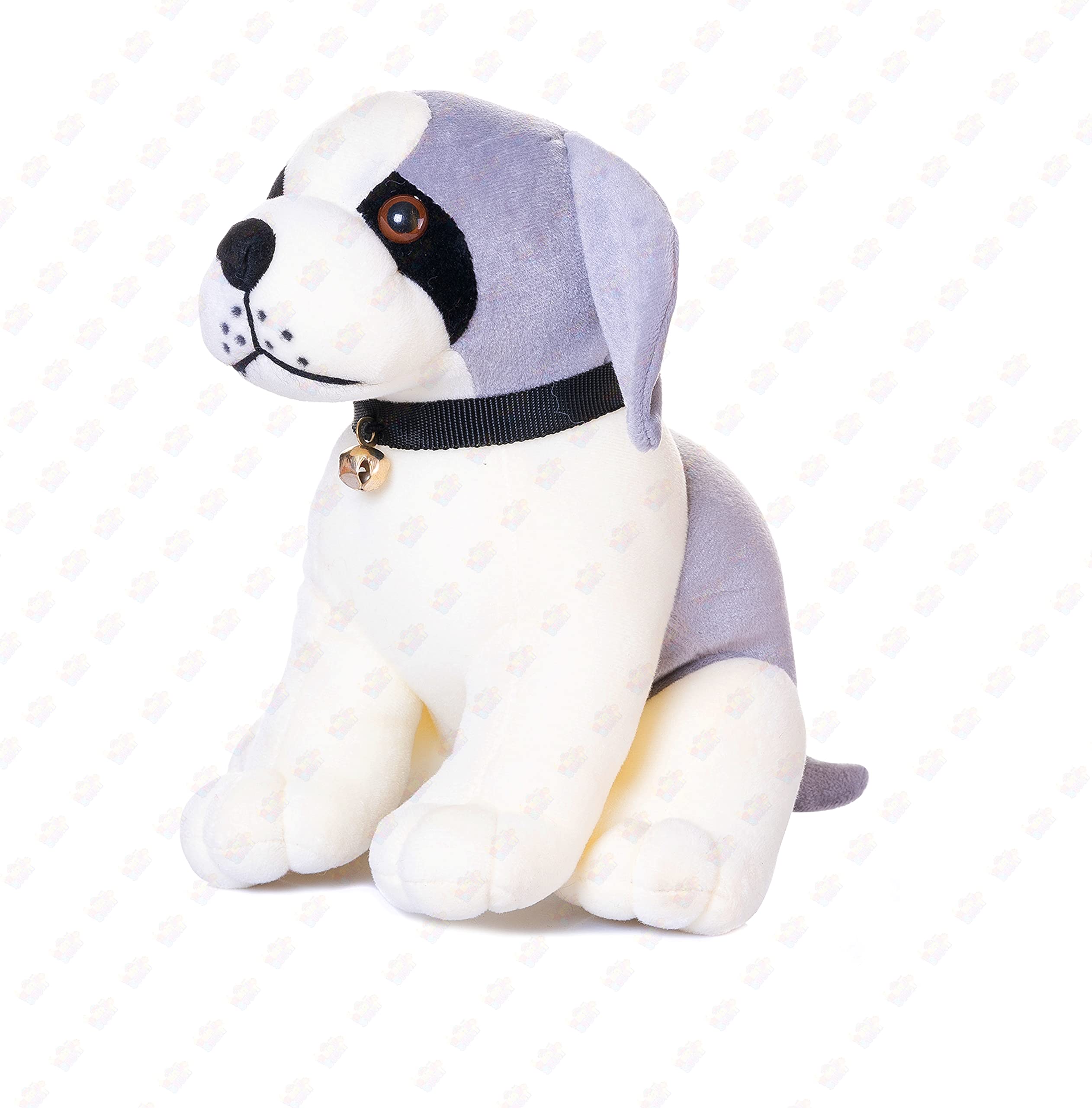 30 cm Super Soft Stuffed Soft Toys Plush Toy Stuffed Animal Plush Gift Boxer Dog Bull Dog Toy for Kids (Silver)