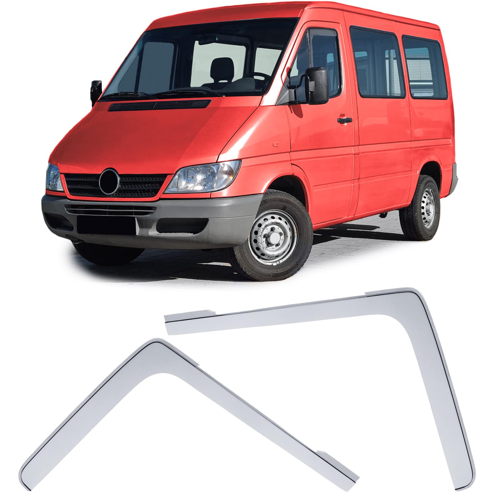 Windabweiser Regenschutz Windschutz Hell für Mercedes Sprinter W901 - W905 95-05