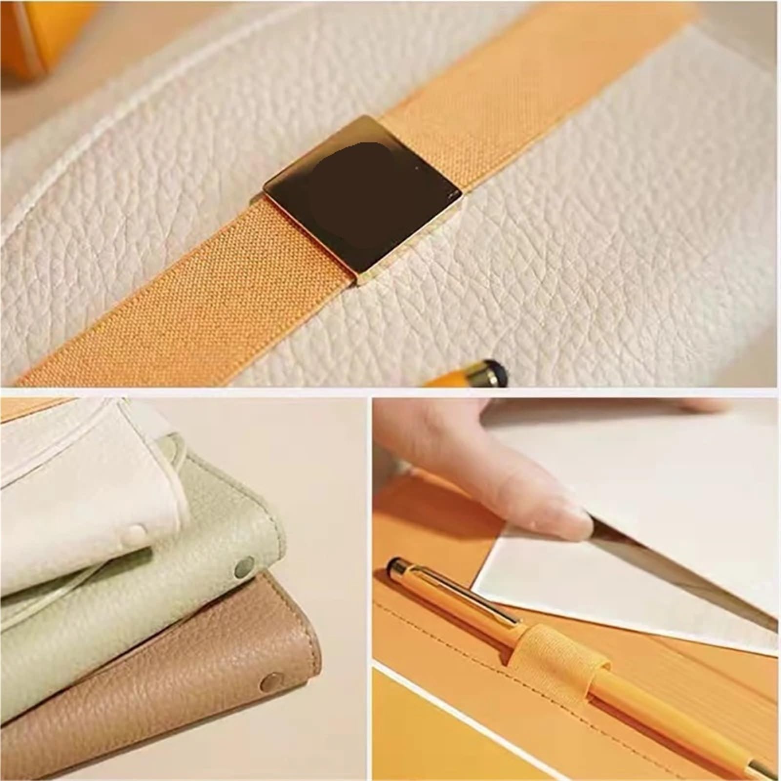Confezione regalo di diario for notebook con raccoglitore in pelle PU A5 A6 | Diario pianificatore organizzatore riunione record ufficio aziendale blocco note a fogli mobili(Yellow,A6)