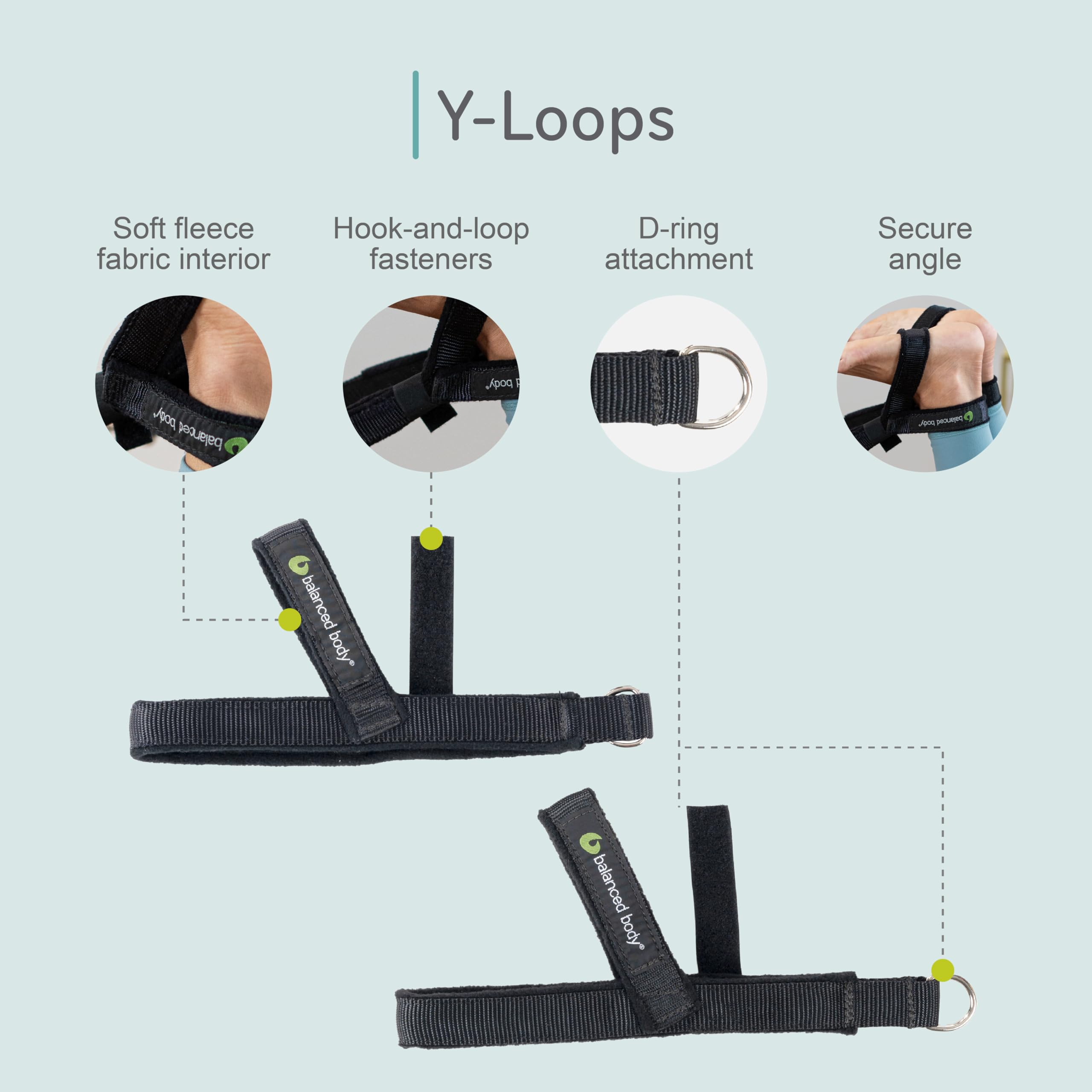 Amazon.co.jp: バランスの取れたボディYループ、Dリング付きピラティス