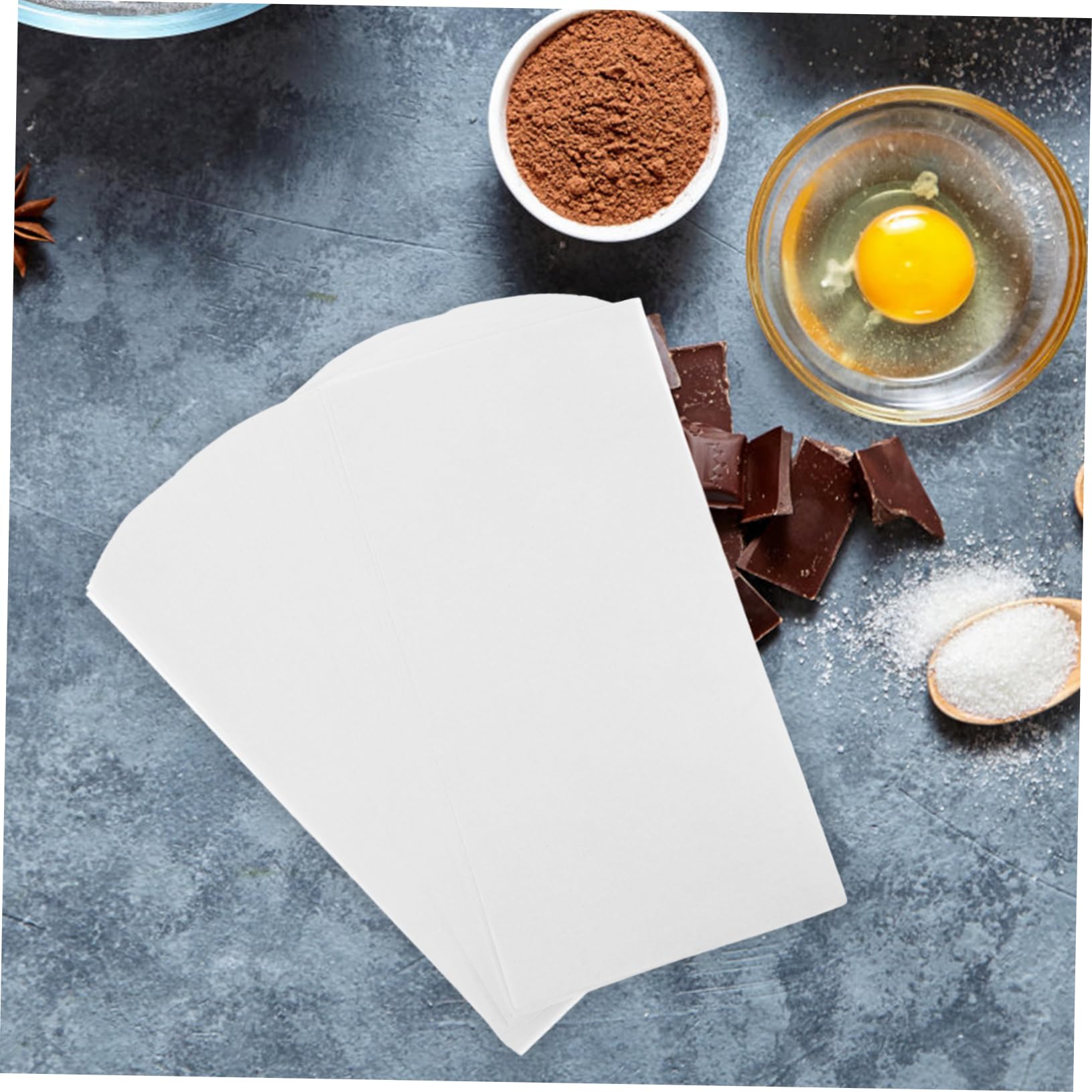 Papel Pergamino para Bandeja de Hornear 300 Hojas 34x17,8 Cm | Silicona de Color Claro, Tolerancia a Alta Temperatura, Absorción de Humedad, Uso Doméstico y Procesamiento Alimentario