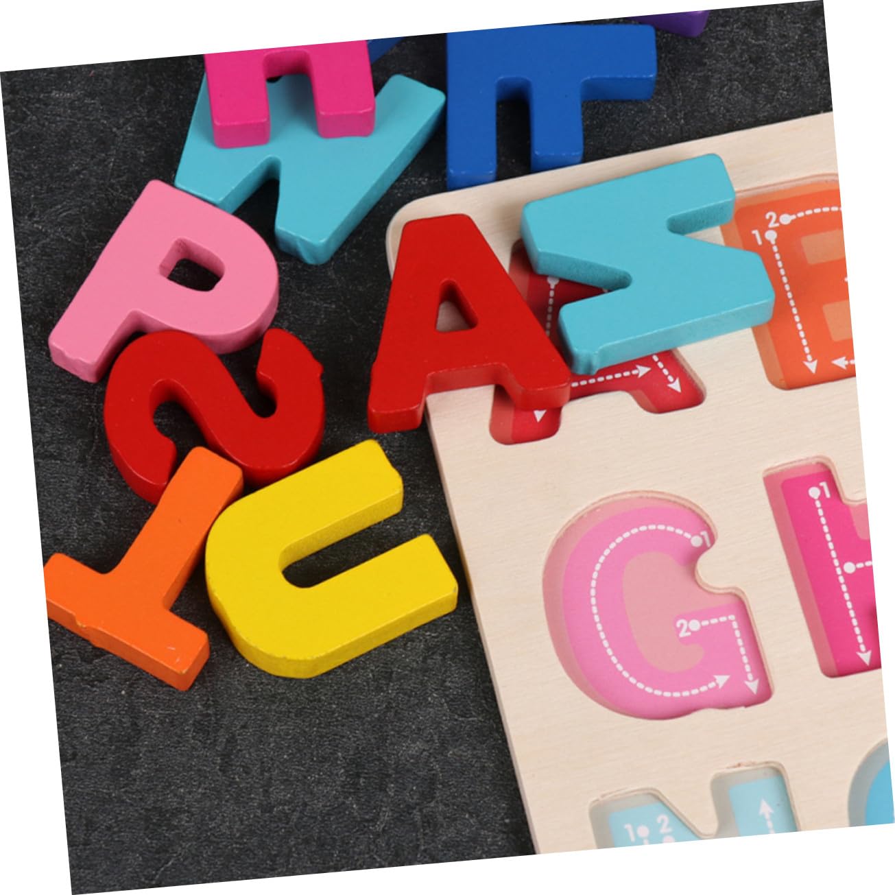 Puzzle in Legno Numeri e Alfabeto, Set Educativo per Bambini | Sviluppo Mentale, Strumenti Didattici Cognitivi, Rompicapo Riconoscimento