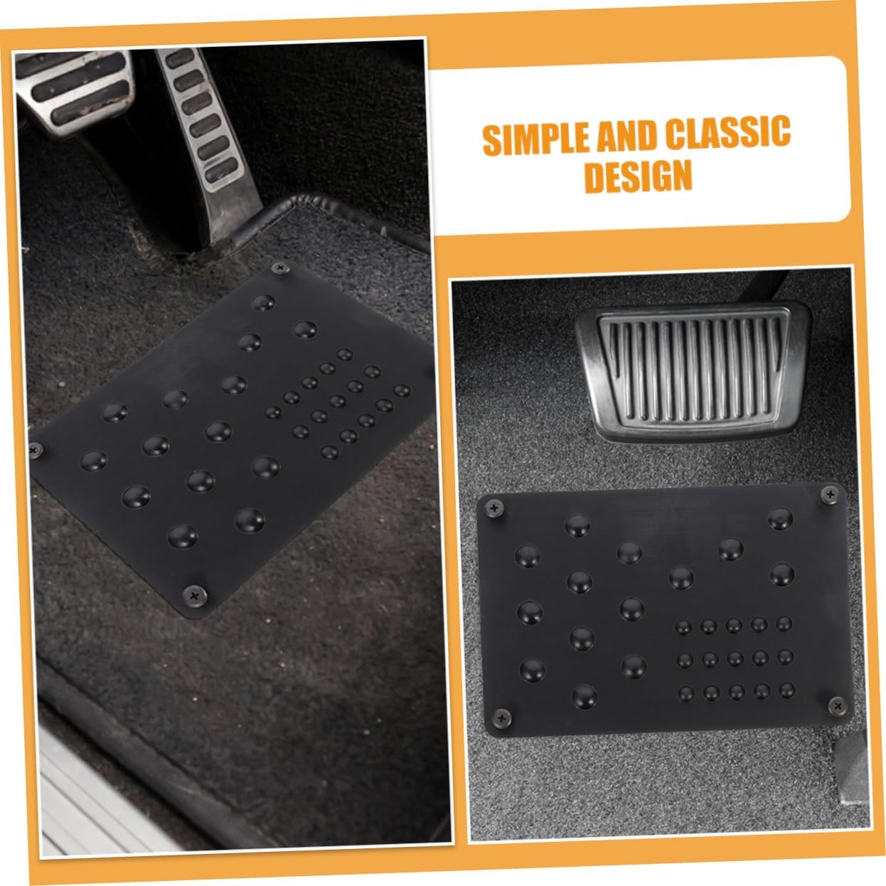 Ciieeo 2Pcs Car Brake Foot Pedals Pads Durable Non Slip Automotive Foot Pedals Easy to Install Car Pedal Foot Pads Sturdy Design with Enhanced Grip Fit for Cars
