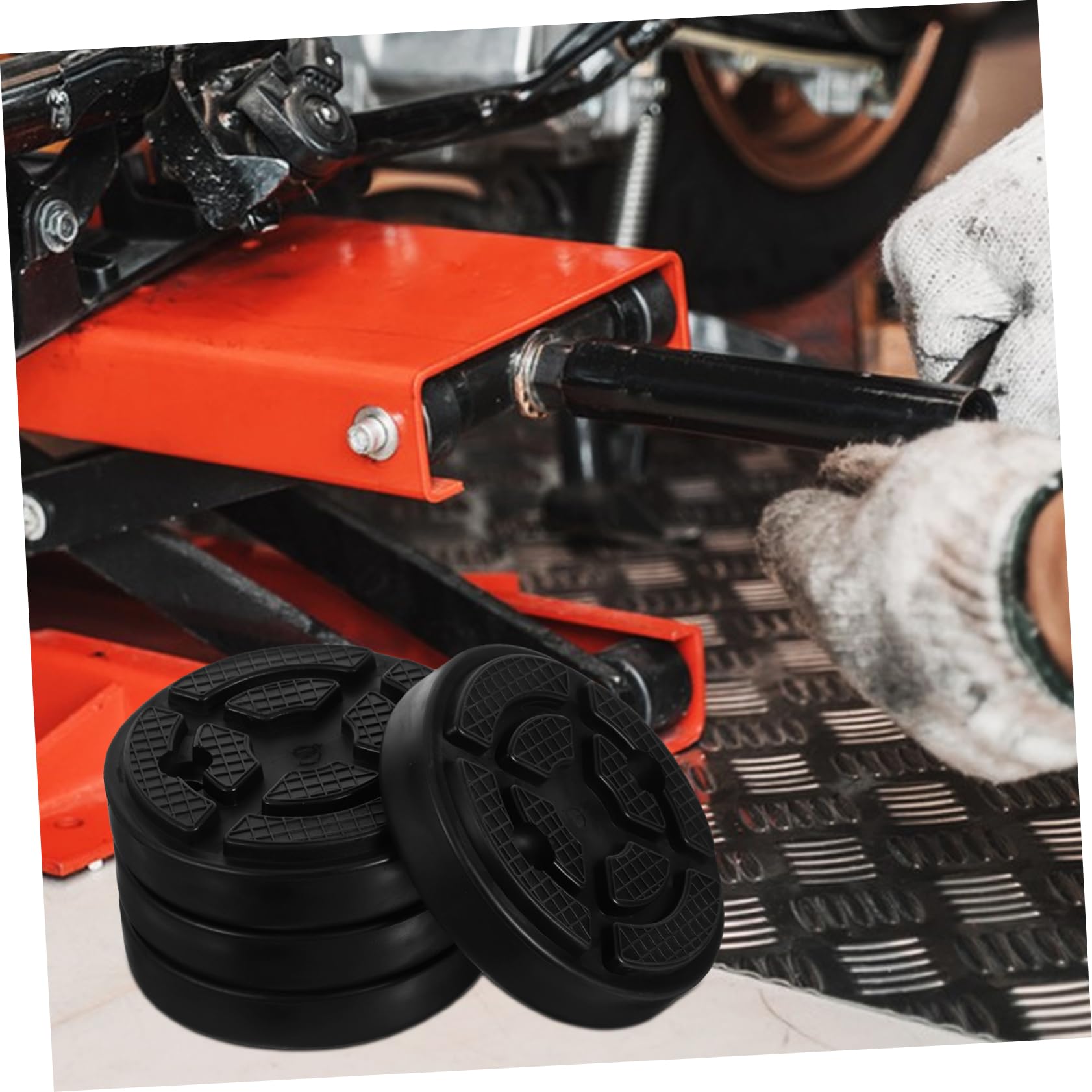 Hebebühne Auto Mobile Hebebühne 4 Stück Gummi Auflagen für Lift
