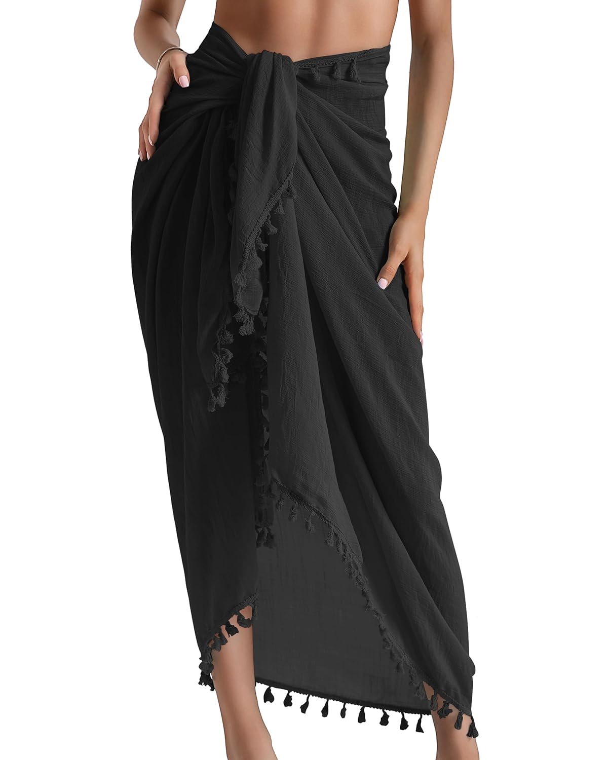 Eicolorte Sarong Cover Up Womens Beach Cover Up Bikini Bathing Suit Swimsuit Swimwear Coverup Sarong Pareo Wraps for