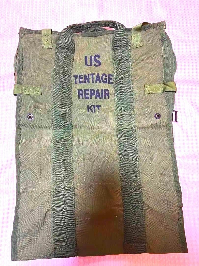 米軍 実物 テントリペアキットバッグ ナイロン 米軍 実物 テントリペア