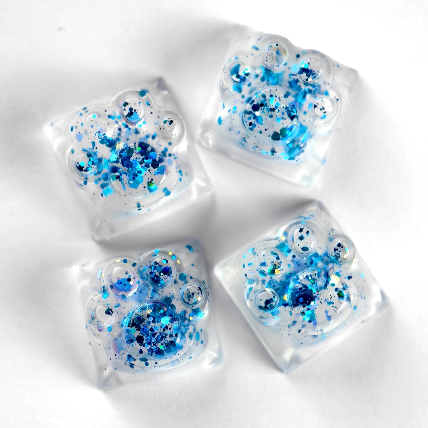 Artisan Resin Keycap Cute Paw Cat - 1U OEM Profile Aesthetic Keycap image 5