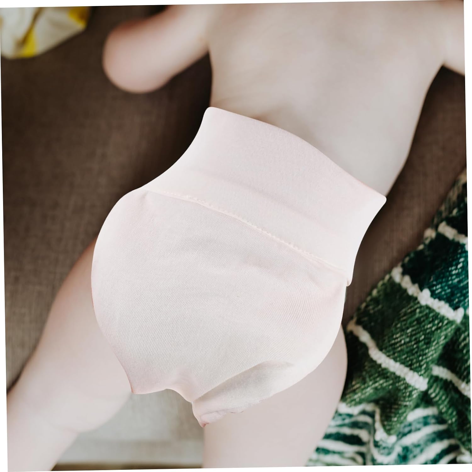 GARVALON 6-Pack Adjustable Cotton Cloth Diapers for Newborns Washable and Reusable Baby Diaper Pants Soft and Absorbent Fabric for Infants