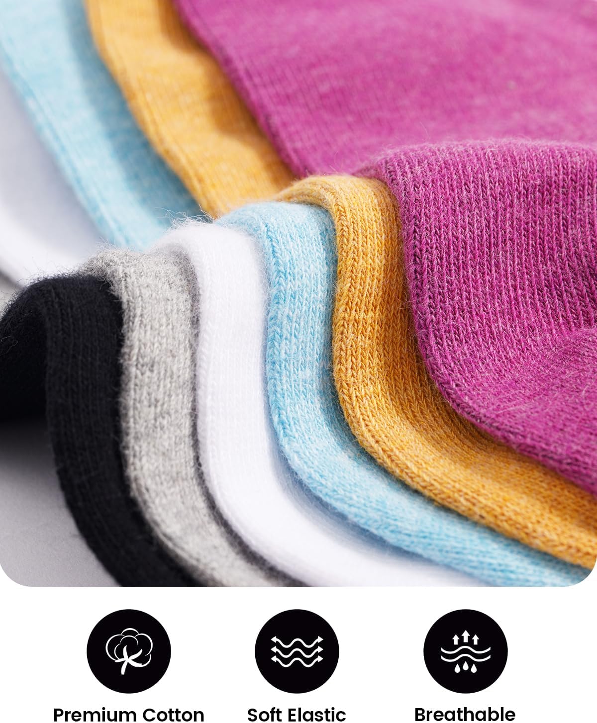 IDEGG No Show Socks Women & Men Low Cut Ankle Short Anti-slid Athletic Running Casual Invisible Liner Socks thumbnail