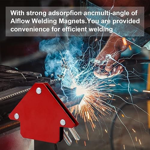 Miniatura 6 de Imán de soldadura de 25 libras, 6 piezas de soporte de soldadura magnética, imanes y abrazaderas de soldadura de flecha, soporte de electrodo de
