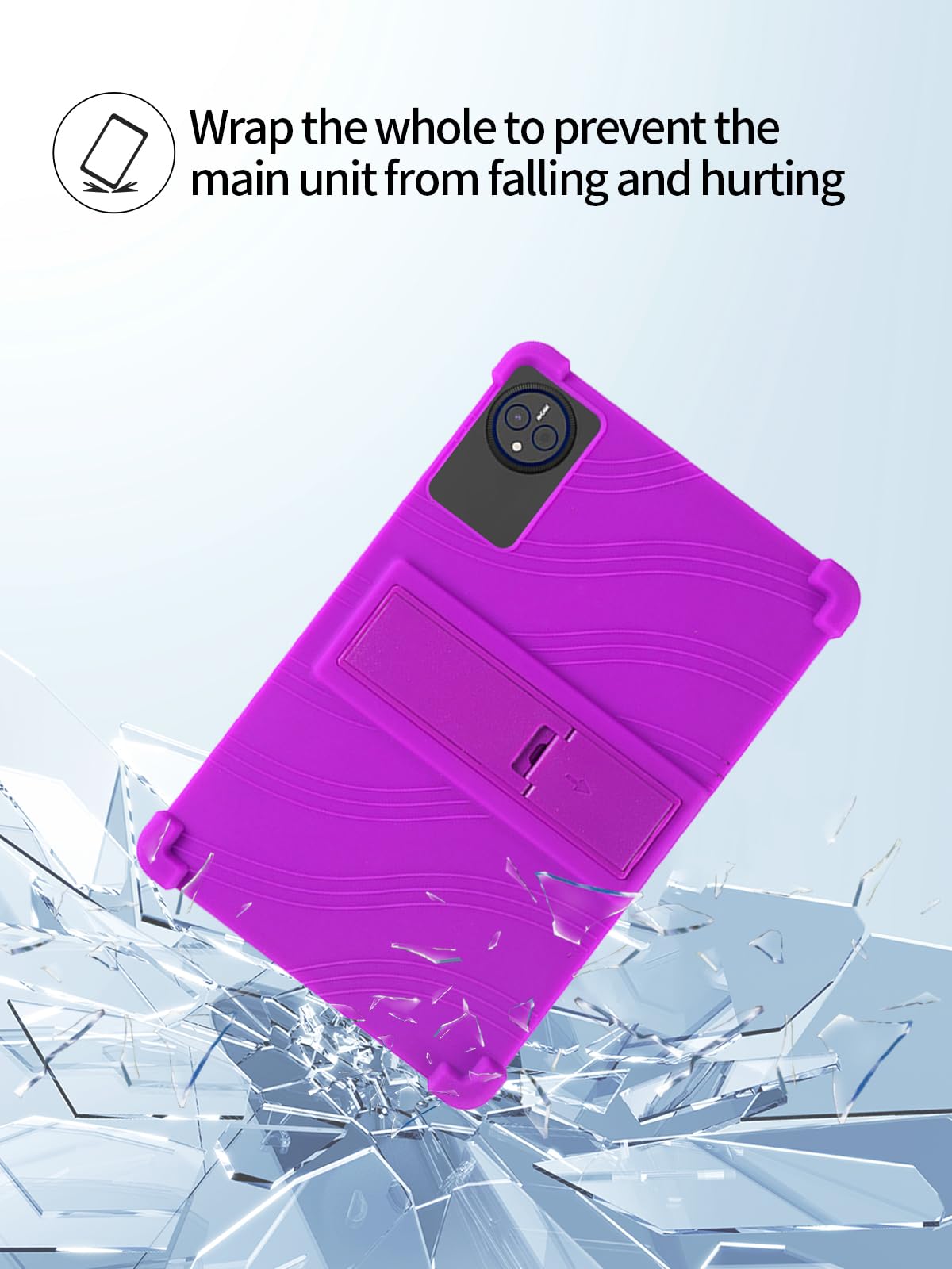 Case For TCL Tab 11 9466/TCL NxtPaper 11 2023, Kids Friendly Durable Lightweight Handle Stand Shockproof Protective Cover Black - View #10