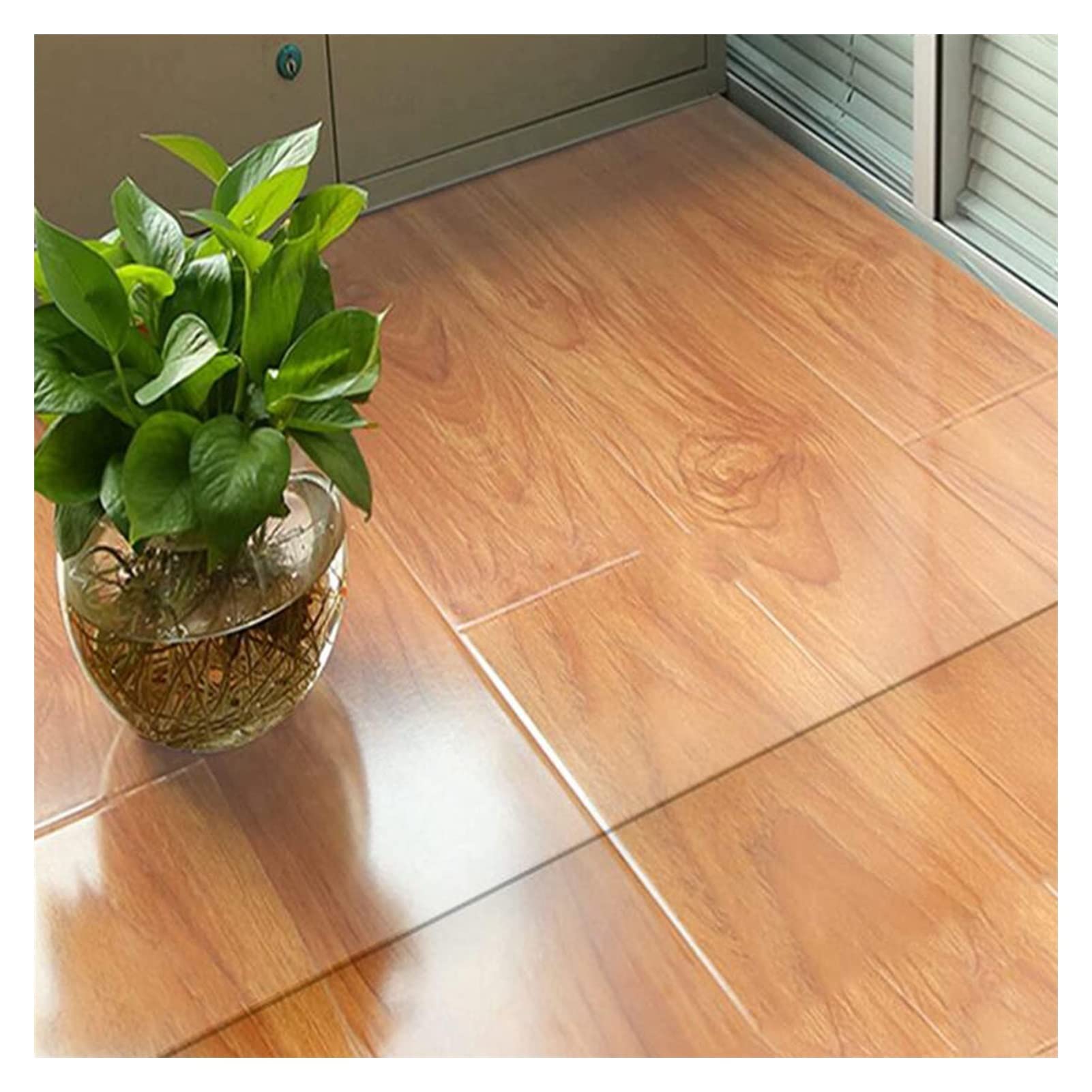 Tapis de protection de sol en PVC transparent antidérapant de 1,5 mm pour bureau et maison, tapis de bureau imperméable pour bois dur et moquette, disponible en plusieurs largeurs : 60/80/90/100/120