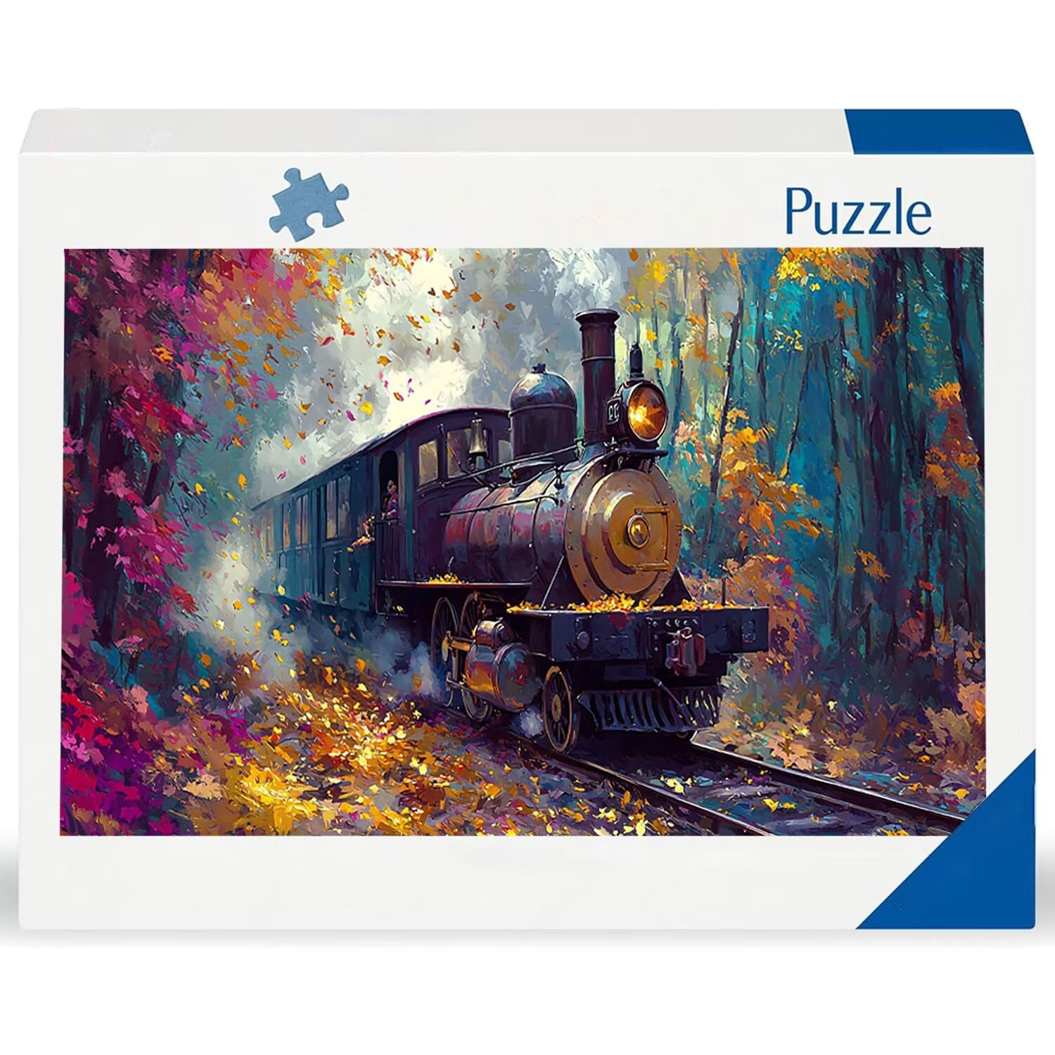 Puzzle para Adultos 1692 Piezas, Tren Forestal Puzzle, Difícil, Desafiante, Rompecabezas Encajan Perfectamente, Letras en la Parte Posterior, sin Polvo, Regalo para Personas Mayores (179x31cm) v-817
