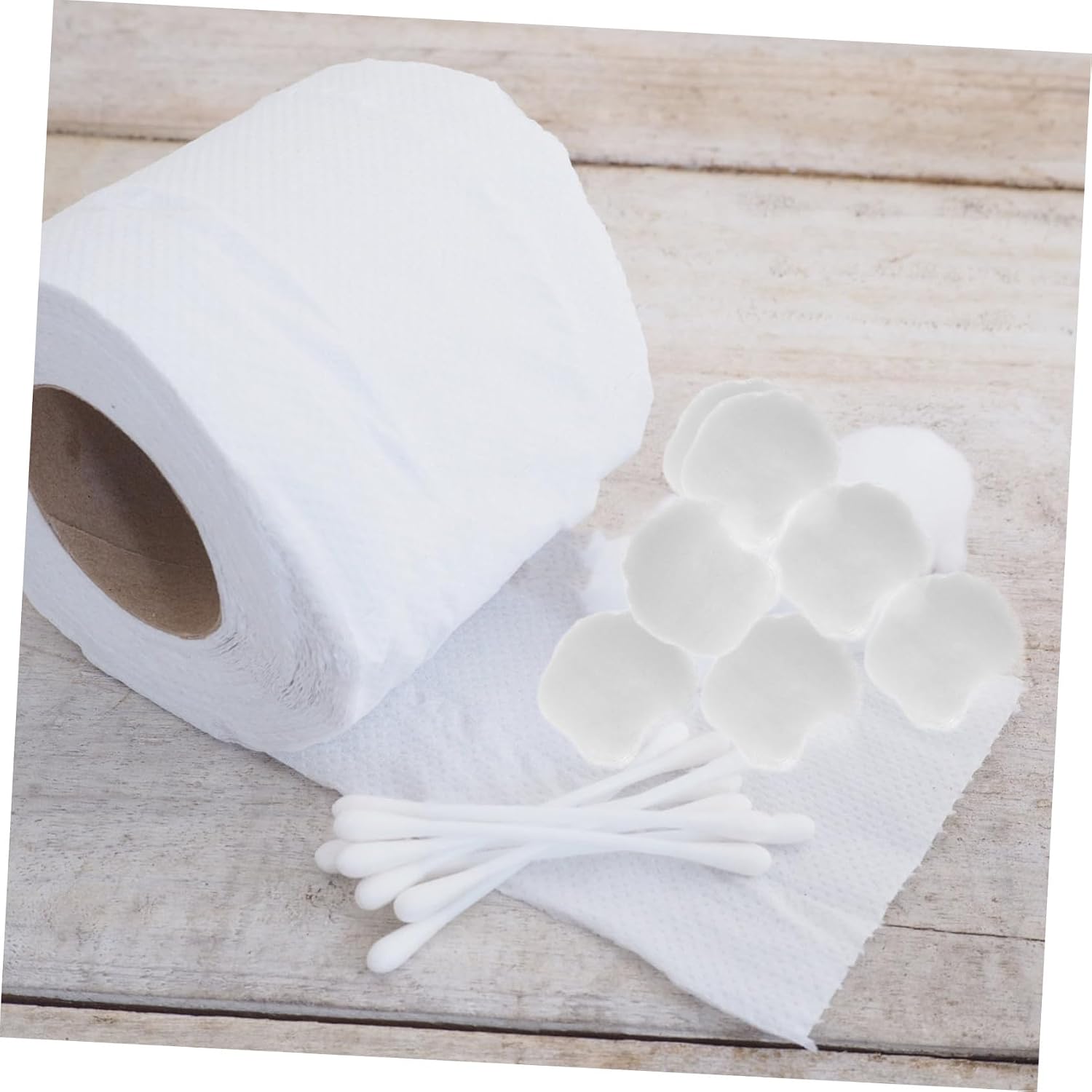 FRCOLOR 1bag Convenient Portable Mini Cotton Balls for Makeup Removal Nail Polish Pack of Soft Absorbent Cotton Balls for Daily Cleaning Spa Use