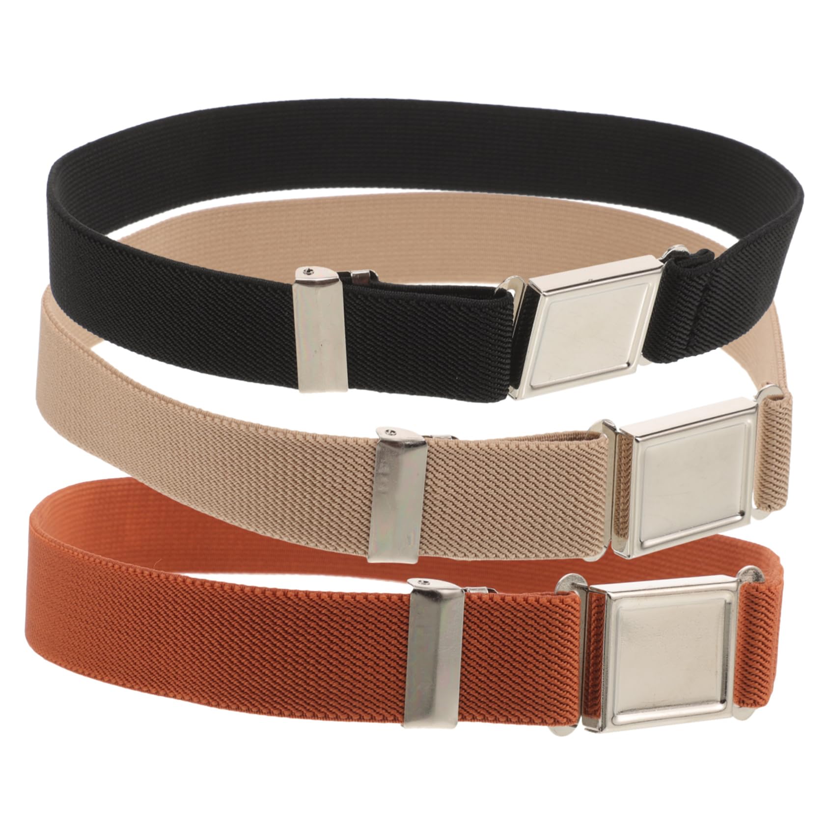 PartyKindom 3pcs Adjustable Belts with Buckle Comfortable Waist Belts for Durable Easy to Wear