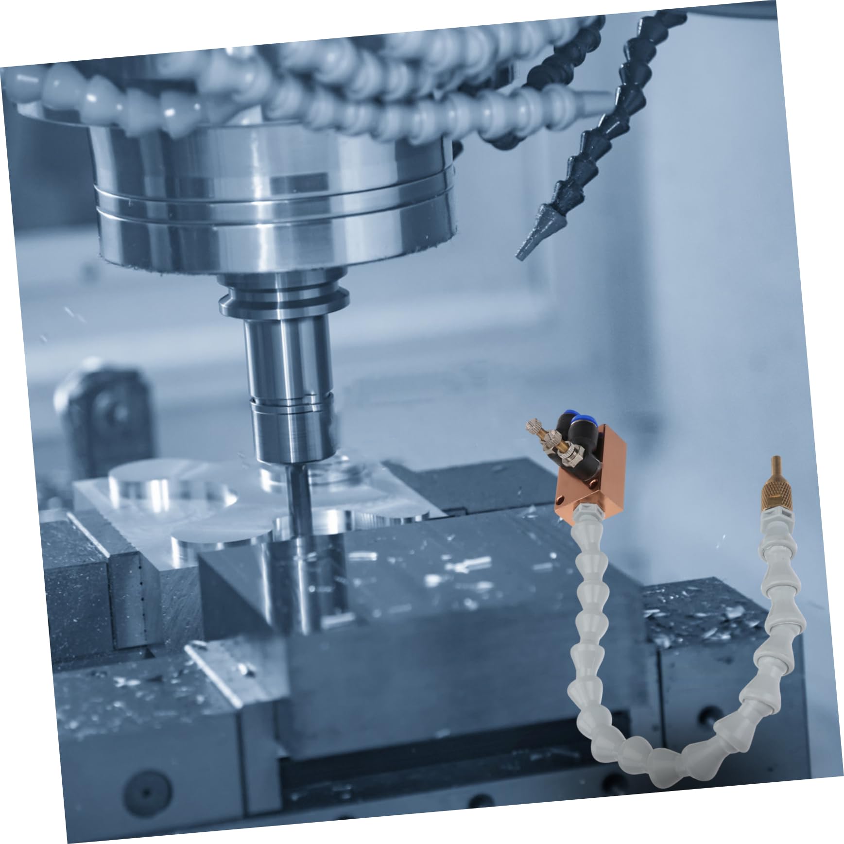 BESTonZON Système De Pulvérisation Pour Lubrification De Tour Cnc Buse De Refroidissement Par Brouillard Compatible Avec Machine De Gravure