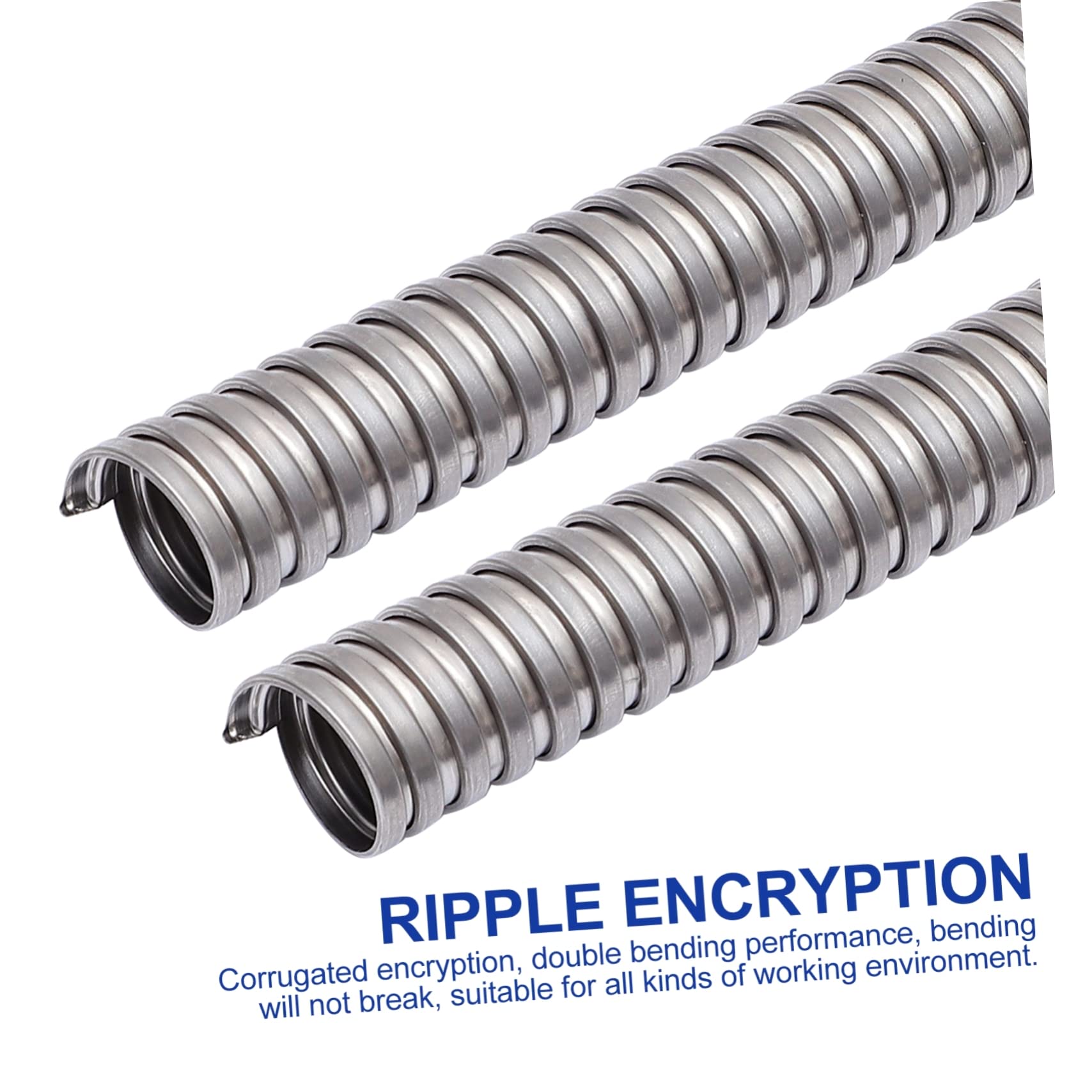 FONDOTIN Wire Protector Loom Tubing Cable Wrap Sleeve Organizer Cover Sleeve Boat Wire Protection Hose Stainless Steel Inside The car