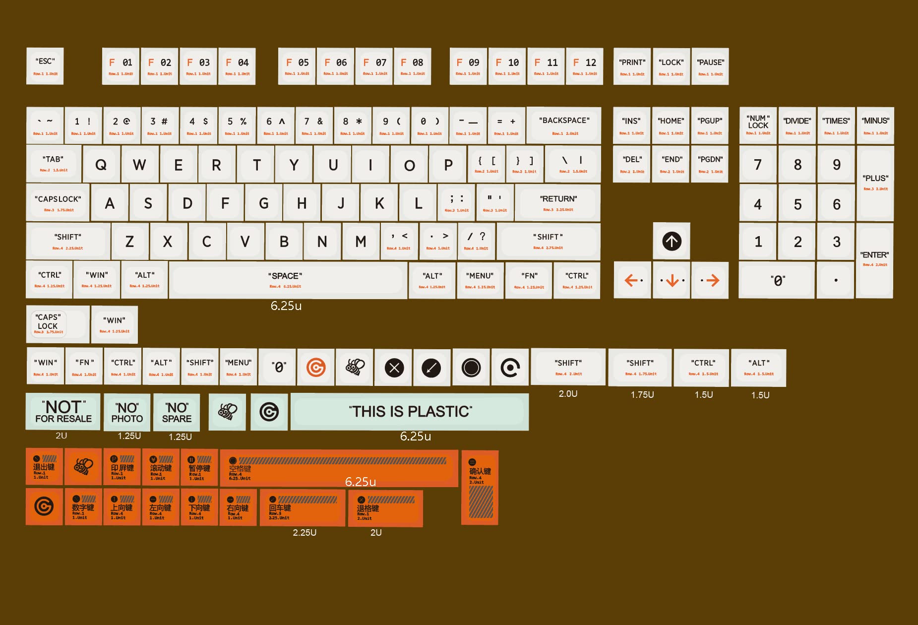 Amazon | YMDK プラスチック染料 サブ ZDA PBT キーキャップ MX