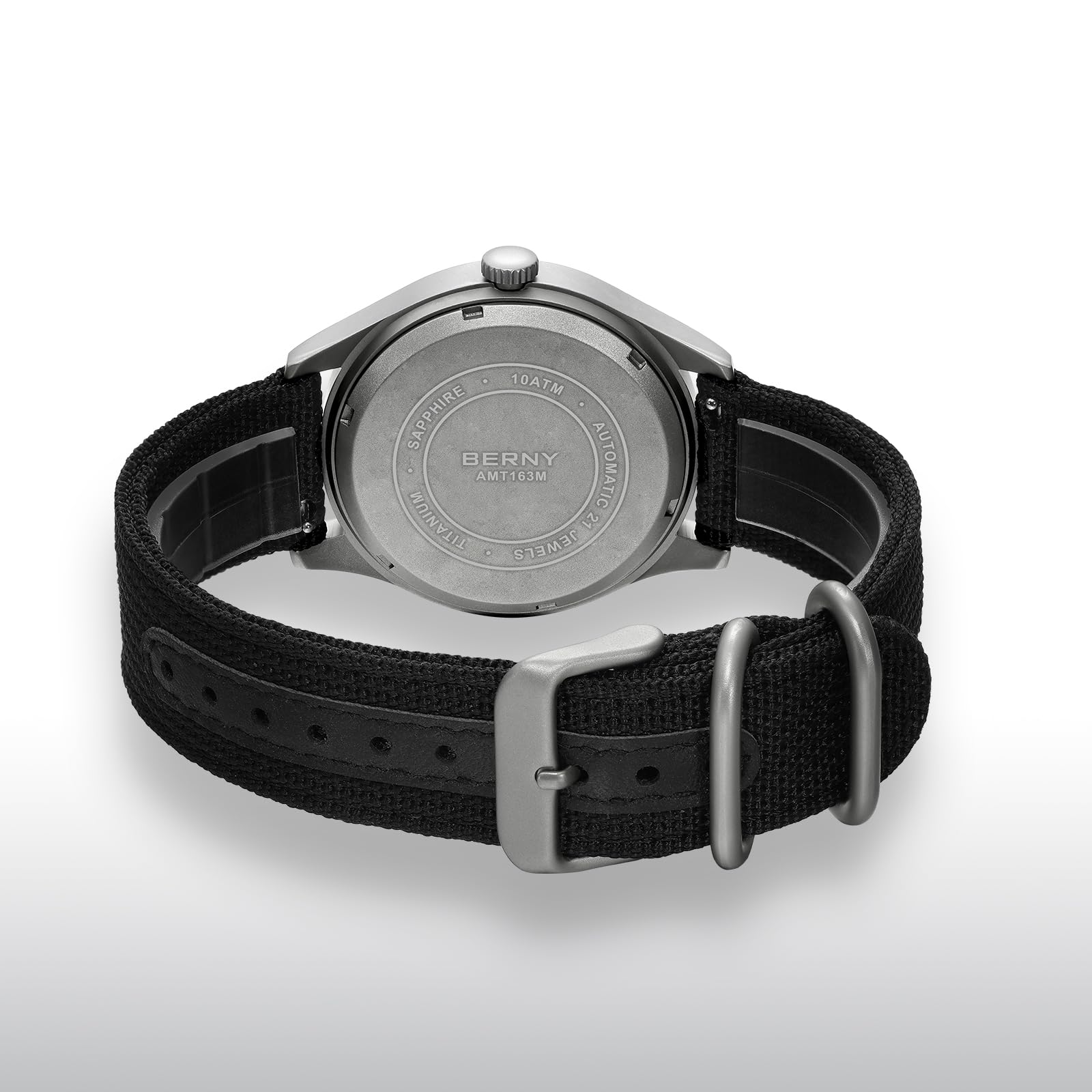 BERNY Titanium Herrenuhr Automatische Armbanduhr Super Leuchtkraft 10ATM Wasserdicht
