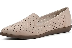 Women's Melodic Cushioned Slip Resistant Perforated Loafer Flats