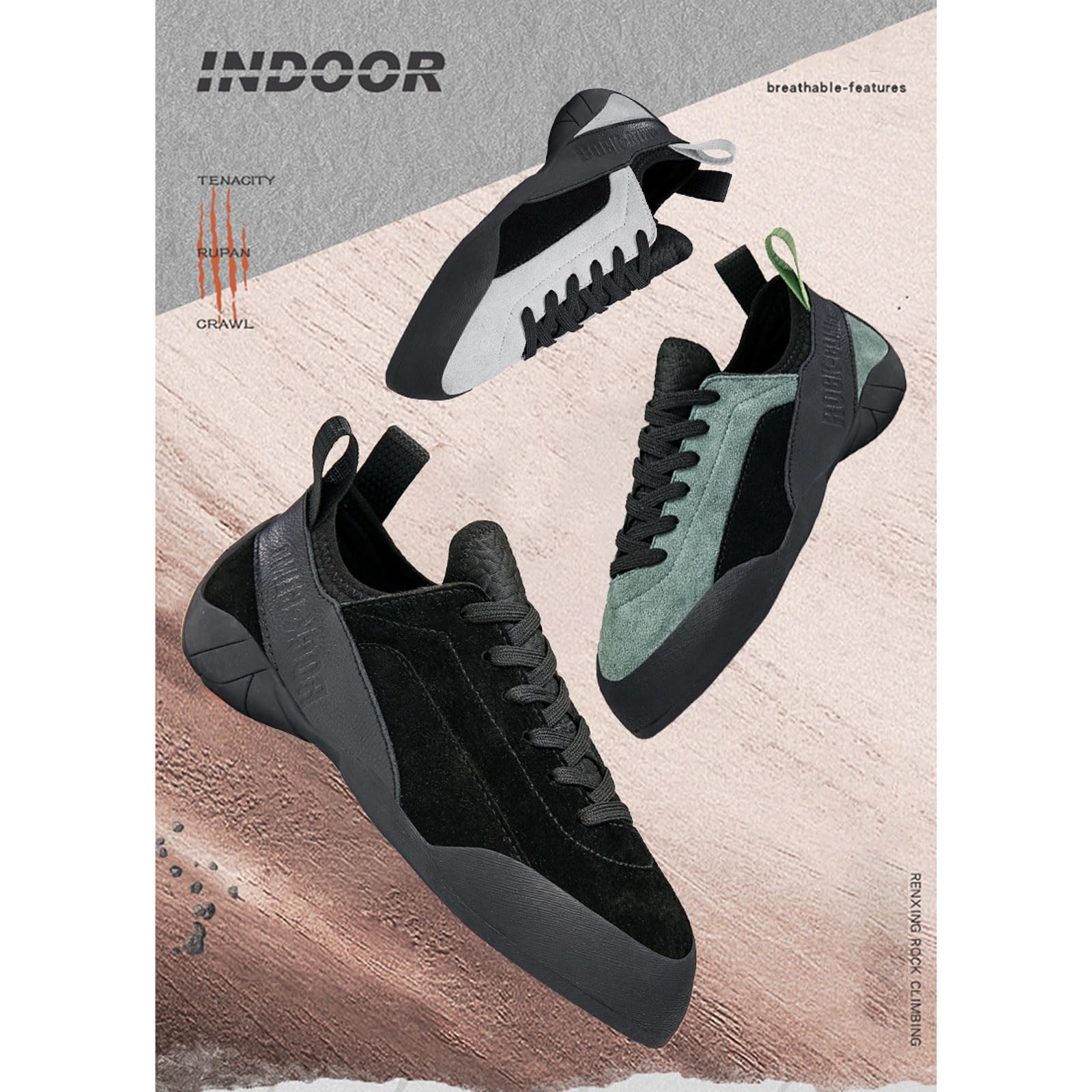 Scarpe da Arrampicata Uomo Scarpe da Arrampicata Donna,Leggere e Traspiranti - Scarpette da arrampicata antiscivolo,scarpe da ginnastica casual,Scarpette da arrampicata compatte per principianti