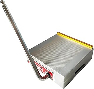 6 * 6inch Permanent Magnetic Chuck, Rectangular Lathe Magnets, 100-120 N/cm² Magnetic Force for Grinding Milling Lathe Workholding