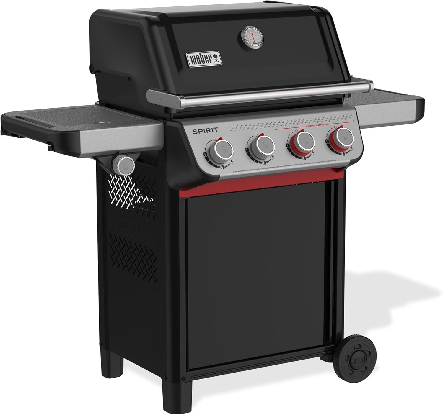 Weber SPIRIT E-435 4-Burner Liquid Propane Gas Grill, angled front view