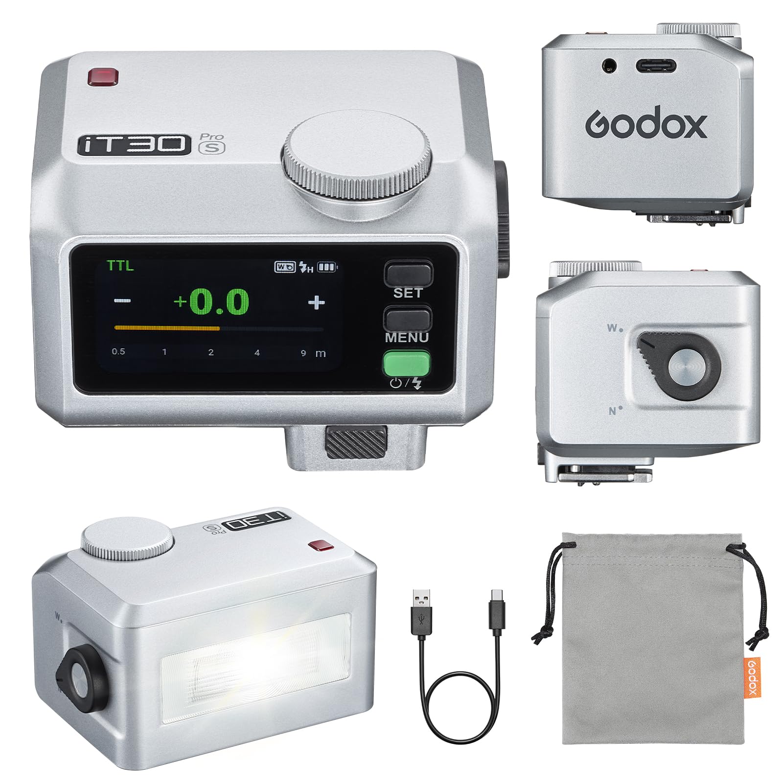 Flash GODOX iT30Pro-S, Exposition Automatique TTL, système 2,4 GHz, synchronisation Haute Vitesse 1/8000s Compatible avec Les appareils Photo Sony