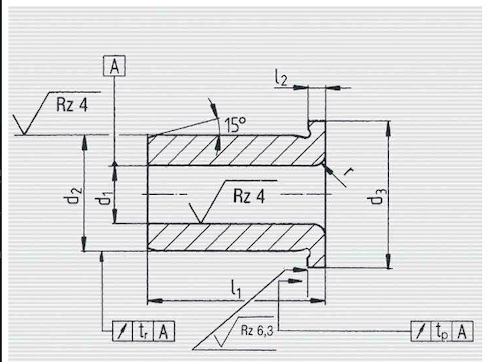 Bohrbuchse/Bohrhülse/Bohrhilfe mit Bund DIN 172A, 10 Stück: 3,1 x 8,0 mm