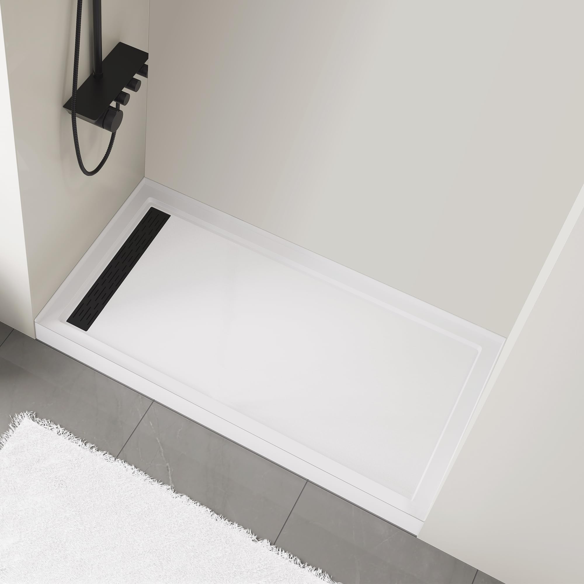 MORVANO 32x60 Left Drain Shower Base