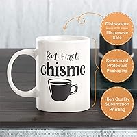Vista 3 de Pero primero, taza de café de plástico Chisme de 11 oz