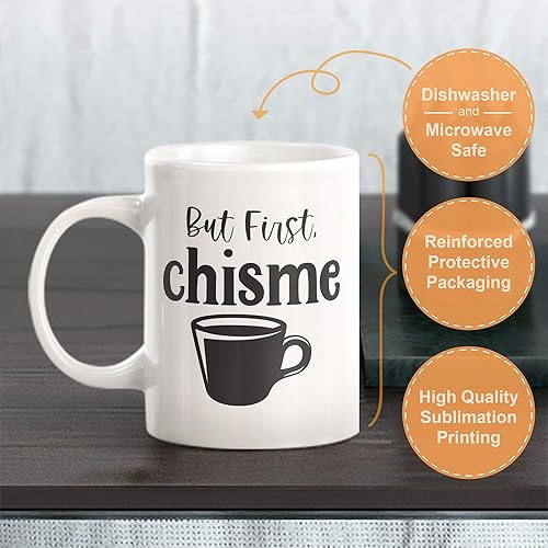 Miniatura 3 de Pero primero, taza de café de plástico Chisme de 11 oz