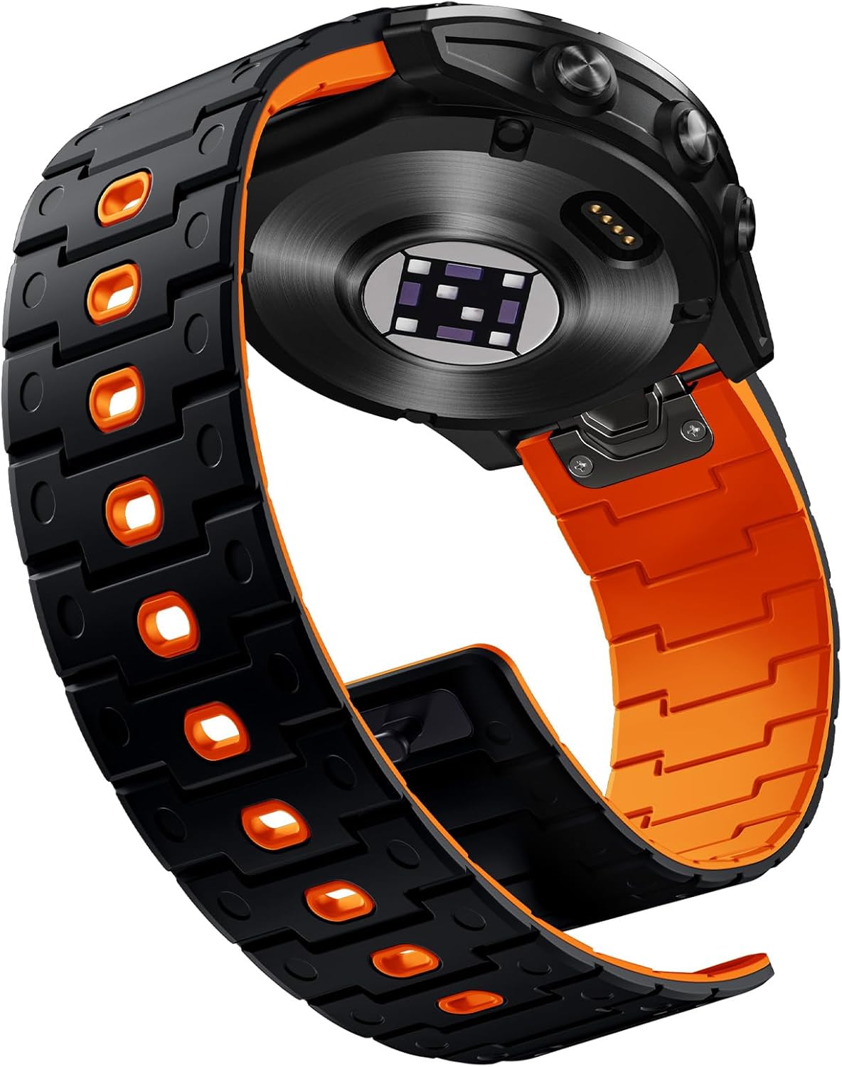 Bandletic Compatible with Garmin Instinct Watch Band - 22mm Quick Fit Silicone Sports Strap for Fenix 8 E 47mm/7 6 Pro/5 Plus/Instinct 2 3 E 45mm /Forerunner 965/955/945 /Approach S70/S62/S60/Epix Pro