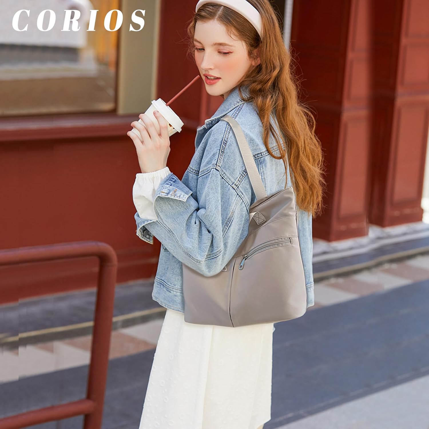 Sac Fourre-tout En Toile Pour Femme Résistant à L'eau Avec Fermeture