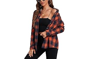 Taylor Swift Evermore Loose Boyfriend Button Down Flannel Shirt
