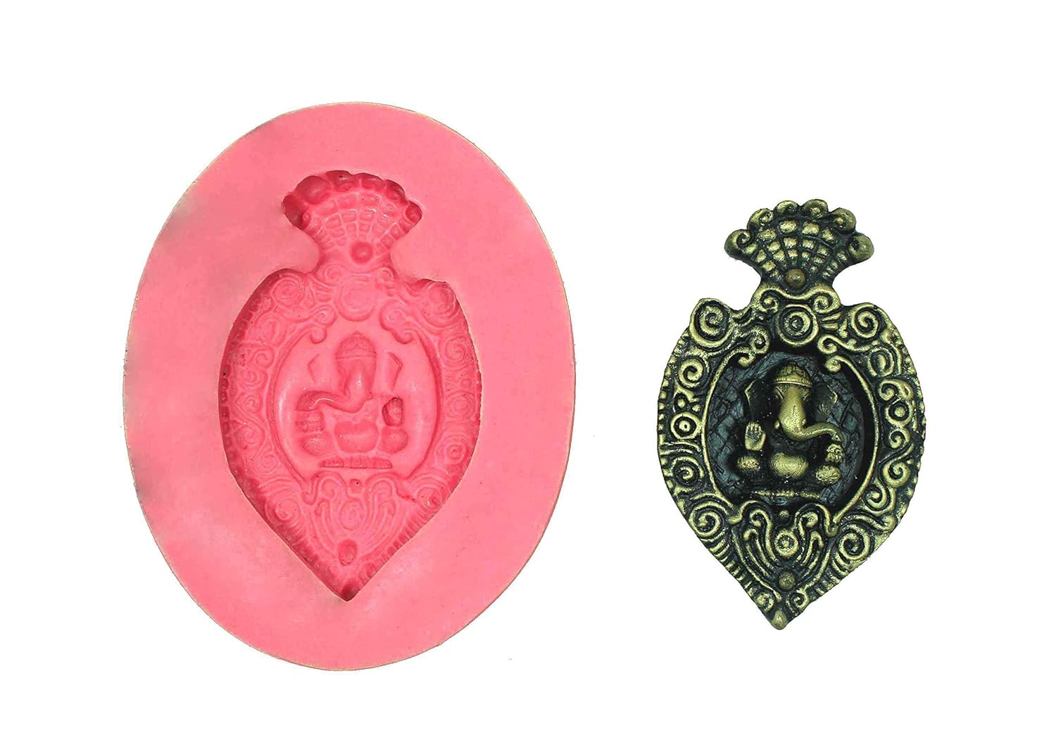Claysphere Durja Ganesha Silicone Mould (Small) for Clay Ganesha Idol