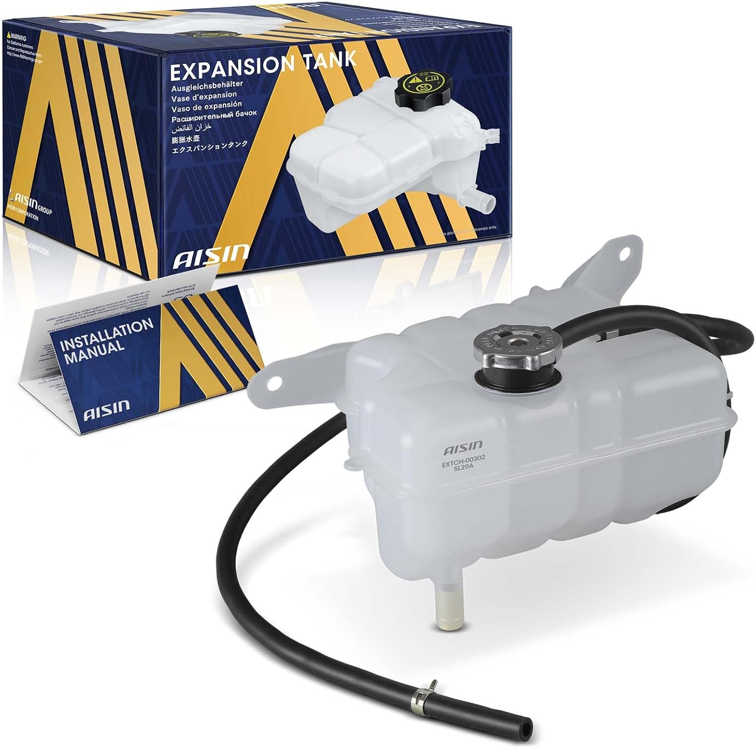 AISIN AFTERMARKET EXTCH-00302 Coolant Reservoir Expansion Tank with Cap