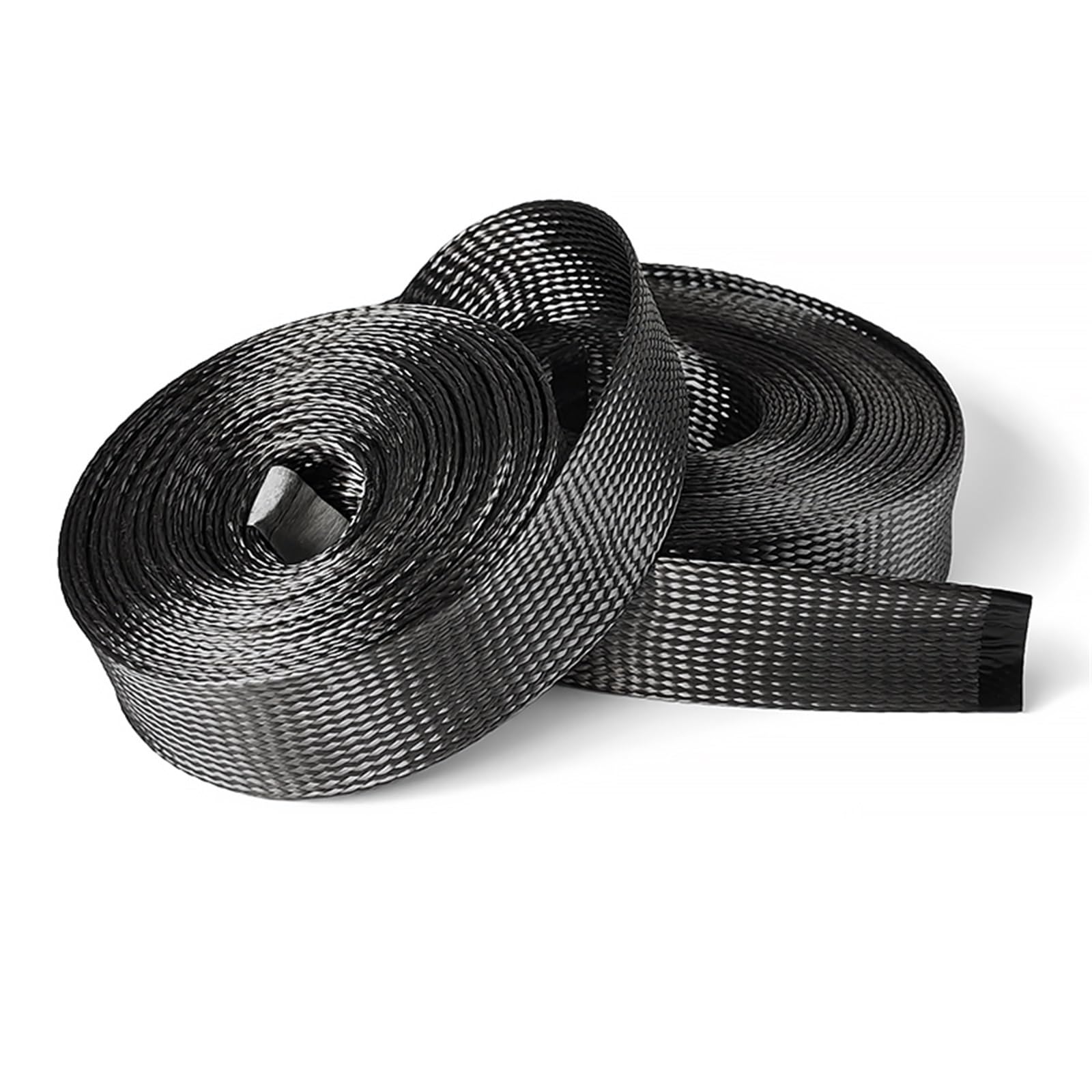 Manguito De Cable Trenzada Protección de Manga Alambre Malla Trenzada Resistente a Altas temperaturas, Tubo Fibra Carbono 2MM-40MM Funda De Cable Trenzado Expandible Pet(50mm,5M)