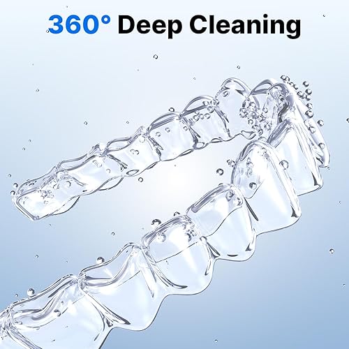 Miniatura 2 de Limpiador Ultrasónico de Retenedores - Cápsula de Limpieza Dental UV para Protectores Nocturnos, Alineadores, Brackets, Cabezales de Cepillo de