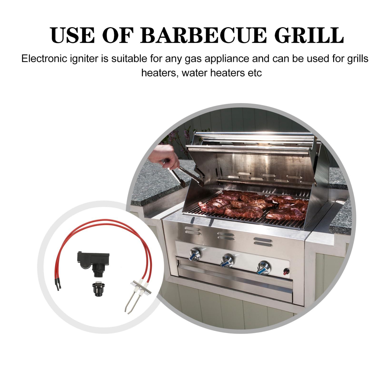 BESPORTBLE 2piezas De Gas Portátil para Barbacoa y Camping Kit De Encendido Piezoeléctrico para Estufas De Gas Accesorio De Cocina y