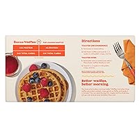 Vista 7 de Banza Homestyle - Waffles de proteína congelados de garbanzos, altos en proteínas, sin gluten, waffles tostadores bajos en carbohidratos, 8 onzas