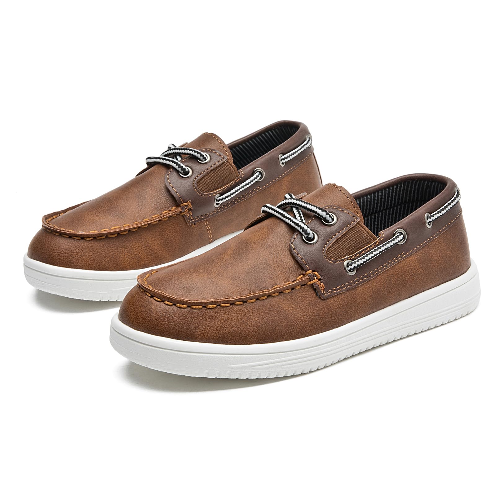 PPXID Jungen Schnürhalbschuhe wasserdichte Loafers Schule Oxfords Uniform Hochzeit Anzugschuhe
